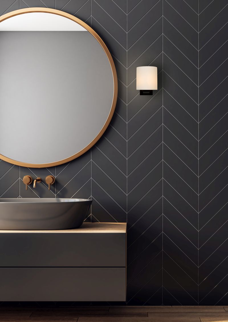 Lucide JELTE - Nástenné svietidlo Kúpeľňa - Ø 12 cm - 1xG9 - IP44 - Čierna